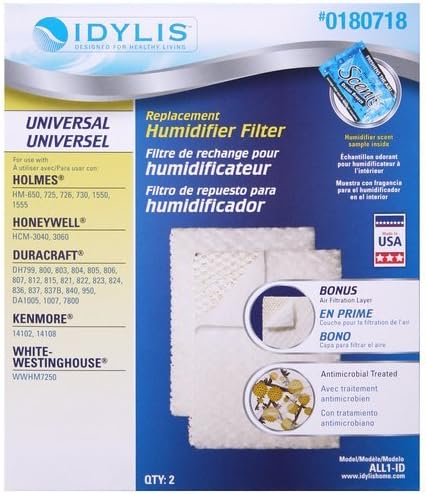 Idylis Holmes/Honeywell/Duracraft/Kenmore/White-Westinghouse Replacement Humidifier Filter