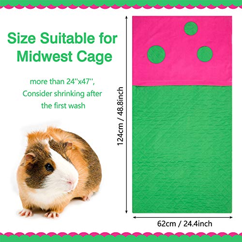Geegoods Guinea Pig Fleece Cage Liners,Guinea Pig Bedding,Washable Pad