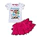 FSBBUT Little Girls' Moana Cartoon Shirt and Skirt Set