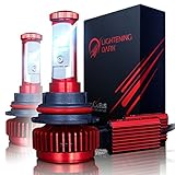 LIGHTENING DARK 9007 LED Headlight Bulbs Conversion Kit (Hi/Low), CREE XPL 6K Cool White,7200 Lumen - 3 Yr Warranty
