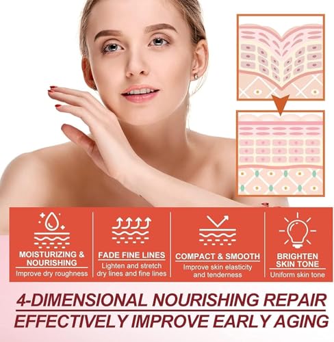 Dragon's Blood Cream, Retinol Placenta Dragon's Blood Creams, Moisturizing Cream, Makes The Skin Firm, Plump, Smooth, Moisturizing, Suitable for Women's Skin Care