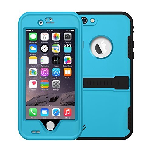 iPhone 6s Waterproof Case, iThrough iPhone 6s 6 Case With Kickstand, Dust Proof, Snow Proof, Protective Carrying Cover Case for iPhone 6s 6 4.7inch