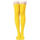 KINBOM 1 Pair Thigh High Socks, Cotton Soft Knee High Long