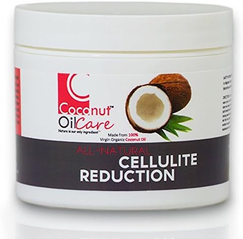 All Natural - Coconut Oil Minimizing Cellulite Reduction For Smoother Younger Looking Skin Created with 100% Virgin Coconut Oil and Infused with Intensely Effective Essential Oils - 4oz