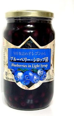 Amazon ブルーベリー シロップ漬け 無添加 850g瓶詰 エフアンドティ フルーツの缶詰 瓶詰 通販