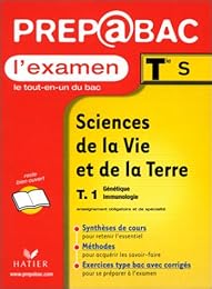 Sciences de la vie et de la terre, tle S