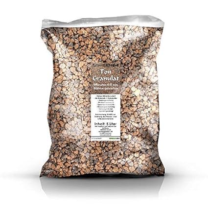 GREEN24 PRO Pflanzton Ton-Granulat 5 L Pflanz-Granulat Erden-Ersatz Drainagematerial - Alternative für Pflanzerde Blumenerde 