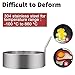 Egg Ring Stainless Steel Omelet Mold Non Stick Cooking Pancake Ring Cooking Tool（3 Inch, 4pack） with 1 Free Oven Glove and 1 Free Oil Bottle Brush. (4 packs)