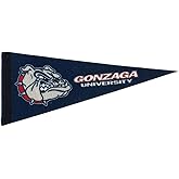 Gonzaga Felt Mini Pennant - Size: 4" x 9" - Officially Licensed - 1 Pennant Per Pack