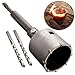 Alwaysuc 65mm + 30mm SDS Plus Shank Hole Saw Cutter Concrete Cement Stone Wall Drill Bit