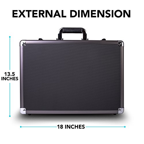 Zeikos-ZE-HC36-Deluxe-Medium-Hard-Shell-Case-with-Extra-Padding-Foam-for-Cameras-Travel-and-Storage-Case-Camera-Gear-Equipment-and-Lenses-Canon-Nikon-Sony-Alpha-and-Many-More-DSLR-Cameras