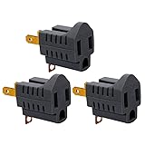 LYOOWNG (3 Pack) 3-Prong to 2-Prong Adapter