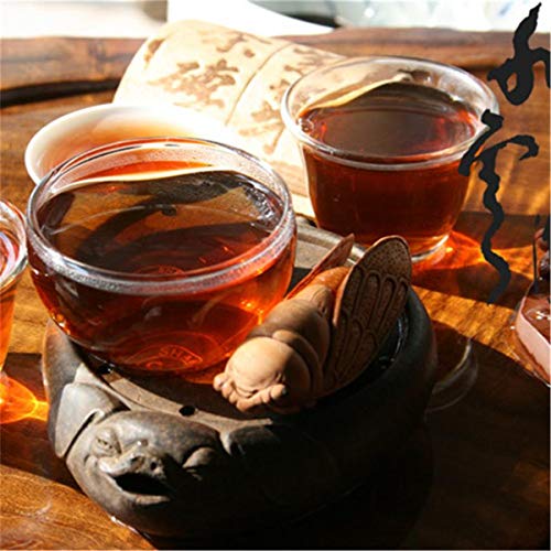 HELLOYOUNG Pu-Erh-Tee 357g (0.787LB) Reifer Pu'er-Tee Alter Puer-Tee Laotee Schwarzer Tee Gekochter Pu-Erh-Tee Chinesischer Tee Gesunder Puerh-Tee Roter Tee Grüner Guter SHU Cha – Bild 8