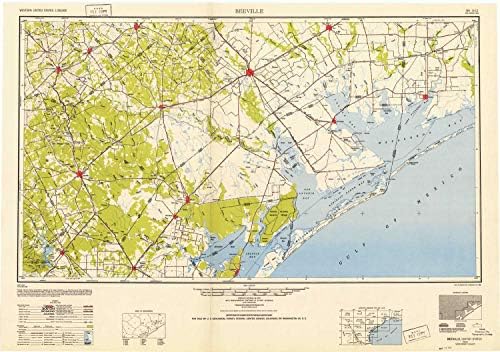 Amazon Com Yellowmaps Beeville Tx Topo Map 1 250000 Scale 1 X
