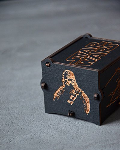 Musical Wooden Box Star Wars Gift Wood Anniversary Gift for Husband May the force be with you Music Box Main Theme Gift for Friend Dad Boyfriend