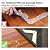 THINK ART Rug Grippers-12pc Premium Large Size Anti Curling Carpet Tape Rug Gripper, Ultra Stop Non-Slip Rug Pad Rug Gripper Pads Anti Curling Anti Slip for Corners and Edges Renewable