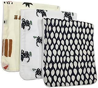 Burp Cloths for Boys Girls Soft and Absorbent Baby Burp Cloth 3pc Set