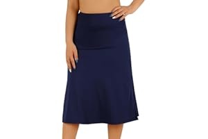 CZRLHYT Womens Skorts Modest Knee Length Skirts Athletic Midi Active Running Skirt