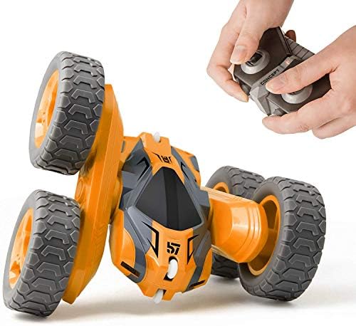 子供用スタントrcカー 2 4ghz 4wd両面フリップ360 回転式リモートコントロール