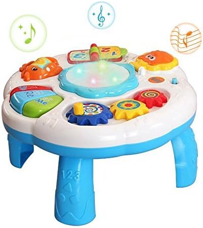 Amazon Wishtime 幼児用 ミュージカル ラーニングテーブル 赤ちゃん 知育玩具 おもちゃ グリーン By Wishtime 並行輸入品 おもちゃ おもちゃ