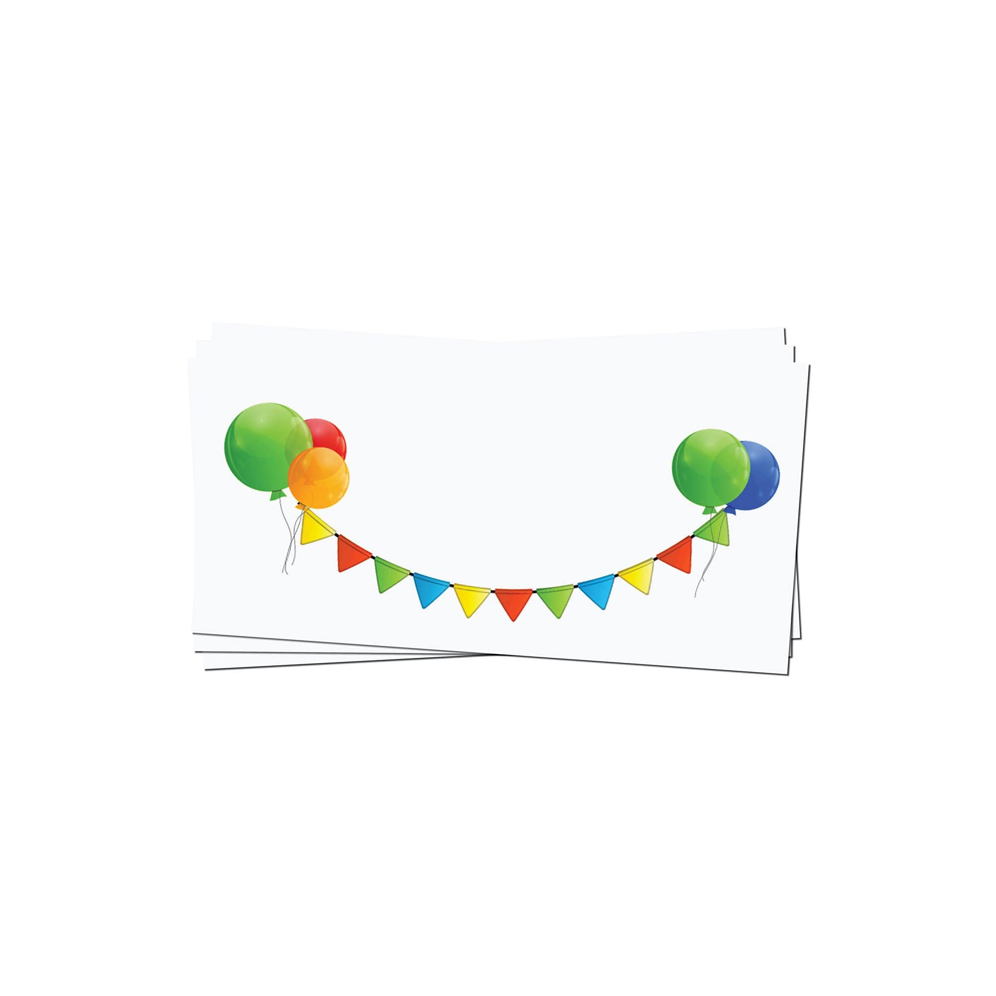 PRESENTOU Letter Paper Printed on Both Sides 120 g Paper | Motif Paper Certificate Paper Certificate Menu Love Letter (Balloons, 50 Envelopes)