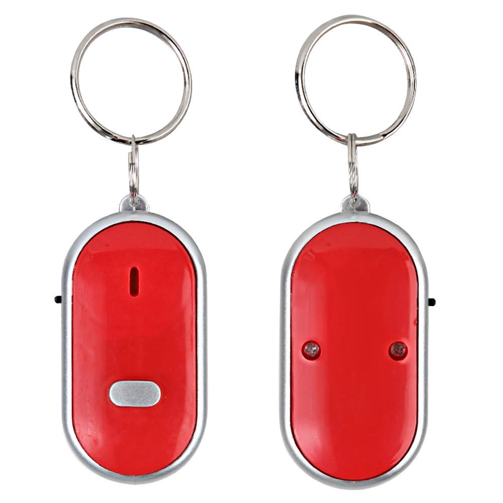 2pcs Lost Key Finder, Volume Item Tracker, Voice Control Key Chain Keychain Locator