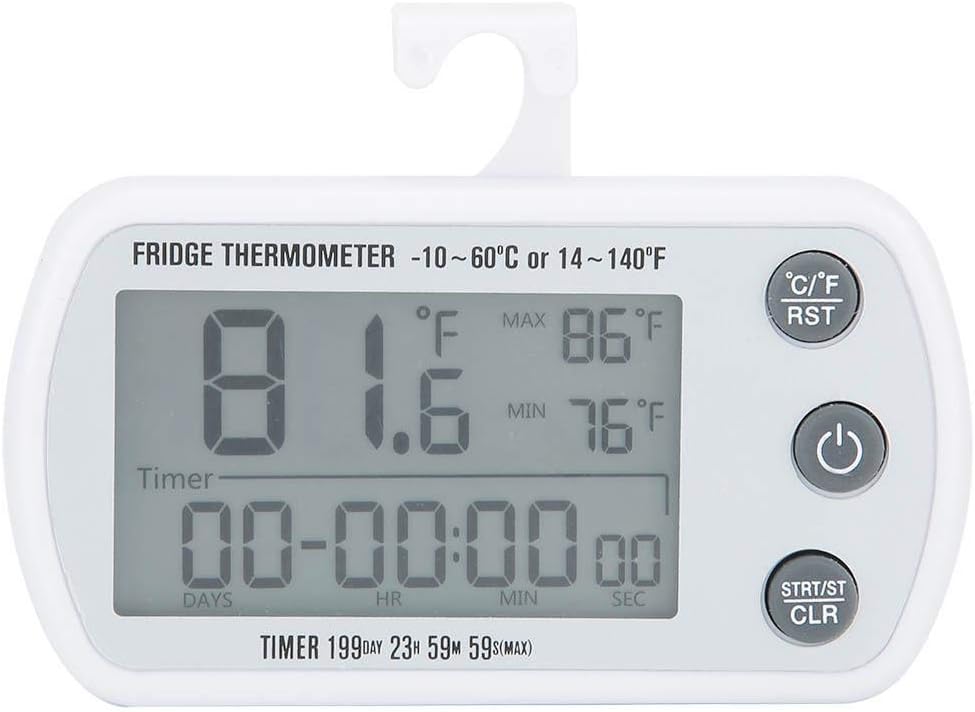 Termómetro digital de cocina con pantalla digital LCD, resistente al