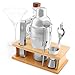 Cocktail Shaker Martini Shaker Set - Bartender Kit : Drink Shaker, Jigger, Drink Mixing Spoon, Strainer, Ice Thong, Bottle Opener, Stylish Wooden Stand, Gift Box and Bounce Cocktail Recipes Book