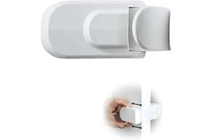 The Snap-On Door Lock Kids Can't Reach or Defeat - No Tools or Adhesives Required, Child Proof Door Lock, Simple Install, Dam