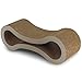 Cat Scratcher Cardboard Scratching Post - Scratch Lounge Furniture Pad Lounger with Catnip Best For Small Medium or Large Cats Posts and Scratchers Board Pads Stand Indoor Toys Pet Supplies for Houses