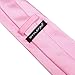 Stylefad Men's Solid Plaid Wide Neck Tie Set Hanky Cufflink Pink