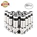 RG59 Compression BNC Connector,Coax Male Crimper Adapter Plug,75 Ohm Nickel Plated Coupler Extension Coaxial Siamese Cable with Copper Pin Fixed in Inside for CCTV Security Camera Antena System 20Pcs