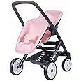Quinny Twin Toy Pretend Play Pushchair for Dolls and Baby Dolls in Light Pink