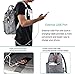 Zixatee Laptop Backpack 17.3 Inch Wide Open Computer Backpack Laptop Bag College Rucksack Water Resistant Business Travel Backpack Multipurpose Casual Daypack with USB Charging Port for Women