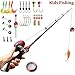 Kids Fishing Pole Beginner's Starter Fishing Kit Children Gifts Fishing Rod Full Set Light and Comfortable (Full kit)