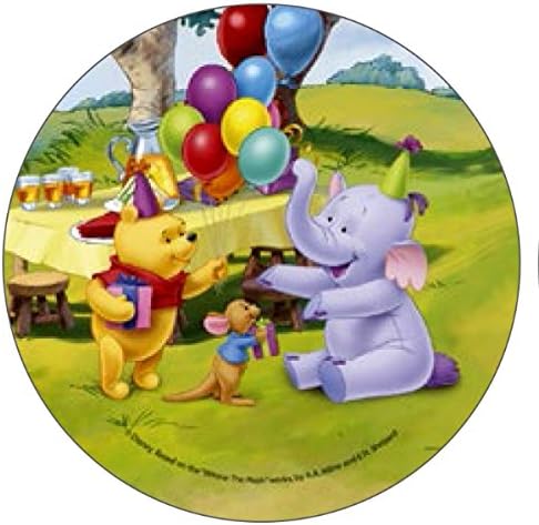Disque En Sucre Winnie L Ourson Pour Decoration De Gateau Amazon Fr Epicerie