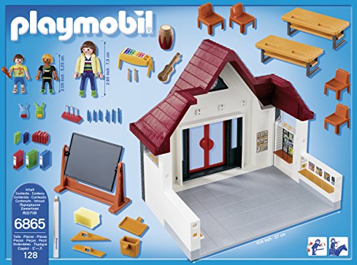 PLAYMOBIL&reg; 6865 City Life School House with Moveable Clock Hands