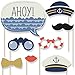 Big Dot of Happiness Ahoy - Nautical Photo Booth Props Kit 20 Count