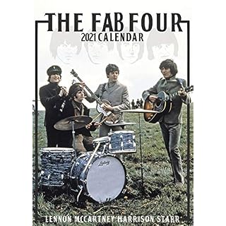 The Beatles FAB Four Calendrier 2021 Grand format (A3) Calendrier mural neuf et scellé - Les Beatles, Paul McCartney, John Lennon, RIngo Starr, George Harrison