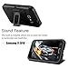 J1 (2016) Case, Luna 2016, Express 3 Case, Venoro Heavy Duty Shockproof Rugged Three-Layer Full Body Protection Case Cover with Belt Swivel Clip and Kickstand for Samsung Galaxy J1 (2016) (Black)