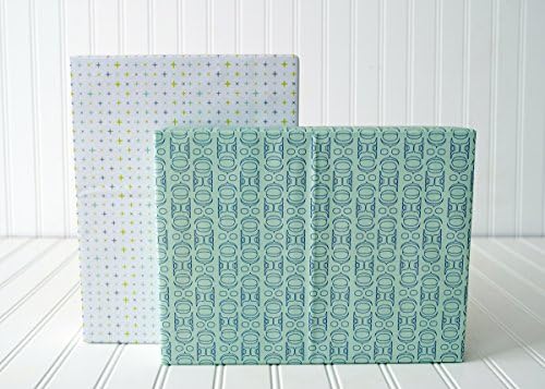 Minty Mod Starbursts and Southwest Tribal Designer Gift Wrap (6 Sheet Value Pack) - Eco-friendly Wrapping Paper – Reversible - Gift Wrap By Wrappily