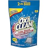 OxiClean Color Boost Color Brightener plus Stain Remover Power Paks, 26 Count