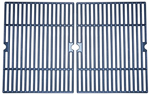 Music City Metals 60042 Matte Cast Iron Cooking Grid Replacement for Select Charbroil Gas Grill Models, Set of 2