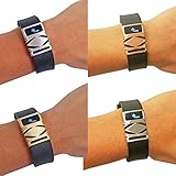 Premium Unisex Stainless Steel Fitbit Charge/Charge HR Slide on Accessory - The GEO Metal Cover to Protect and Cover Your Fitness Activity Tracker