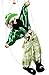 New Listed Children Educational Toy Cute Clown Doll High Quality Wooden Marionette Toys-Green