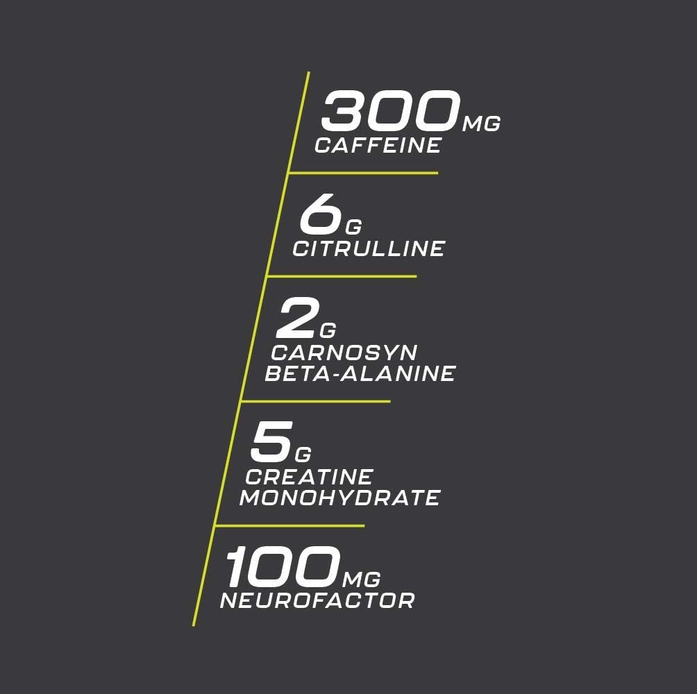 OWN PWR Elite Series Pre Workout Powder, Fruit Punch, 25 Servings, Keto Friendly, 5G Creatine, 2G Beta Alanine (as CarnoSyn), 300 mg Caffeine & more: Health & Personal Care