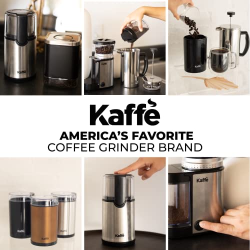 Kaffe Coffee Grinder Electric Spice Grinder w/Cleaning Brush, Easy On