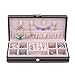 Kendal Portable Brown Leather Jewelry Box Case Storage Organizer LJC01BN