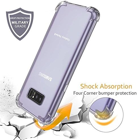 Liquid Crystal Galaxy Note 8 Case with Slim Protection and Premium Clarity for Galaxy Note 8 (2017)