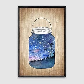 signwin Framed Canvas Wall Art Bottle and Bulb...